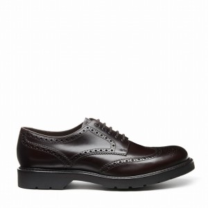 Solovair 5 Eye Gibson Brogue Sko Herre Brune | LS5-813-BNG-B-060