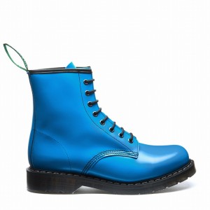 Solovair 8 Eye Derby Støvler Herre Blå | S8-551-BL-NN-G-075