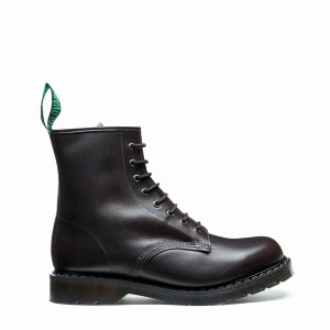 Solovair 8 Eye Derby Støvler Herre Brune | S8-551-BNG-G-040