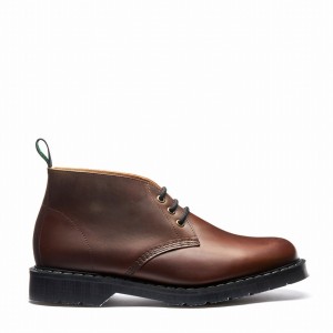 Solovair Gaucho Crazy Horse 3 Eye Chukka Støvler Herre Brune | S3-080-CH-G-030
