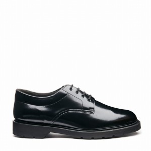 Solovair Hi-Shine 4 Eye Gibson Sko Dame Sort | 762-040