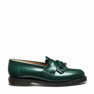 Solovair Hi-Shine Tassel Loafers Dame Grøn | S0-1022-GN-G-030