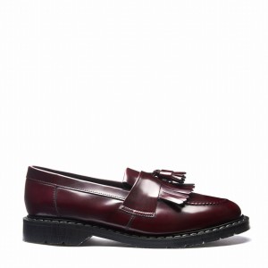 Solovair Rub-Off Vegan Tassel Loafers Dame Rød | VS0-1022-CR-RO-VEG-G-045