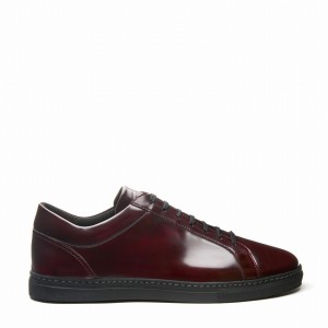 Solovair Rub-off Vegan 070 Sneakers Dame Rød | VS7-070-CR-RO-VEG-G-060