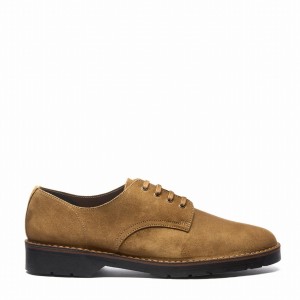 Solovair Suede 4 Eye Gibson Sko Herre Brune | 390-013-060