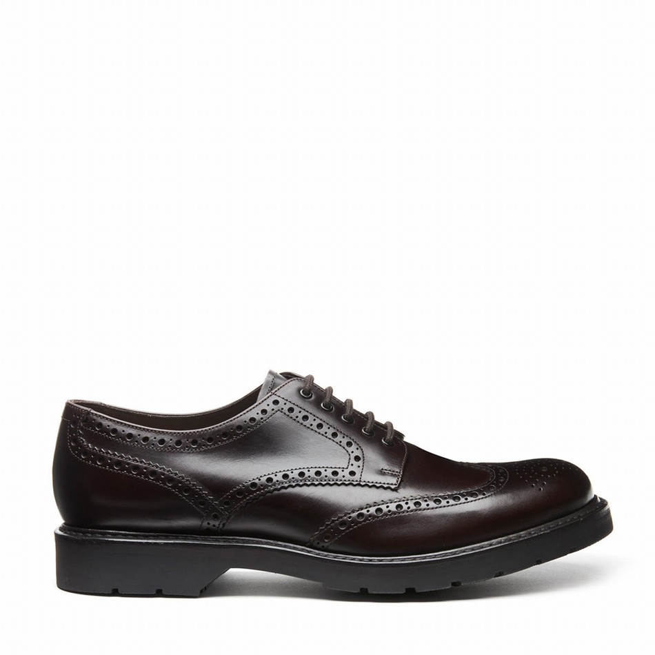 Solovair 5 Eye Gibson Brogue Sko Herre Brune | LS5-813-BNG-B-060