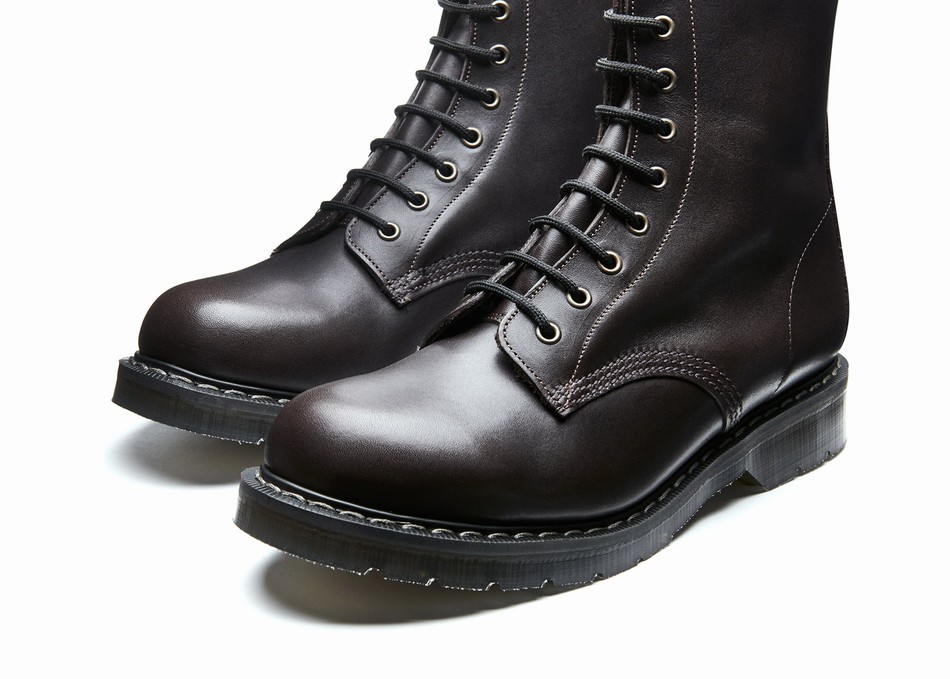 Solovair 8 Eye Derby Støvler Herre Brune | S8-551-BNG-G-040