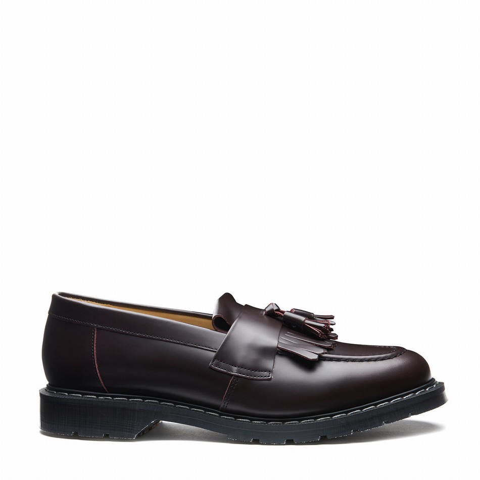 Solovair Cordovan Tassel Loafers Herre Bordeaux | S0-1022-COR-G-030
