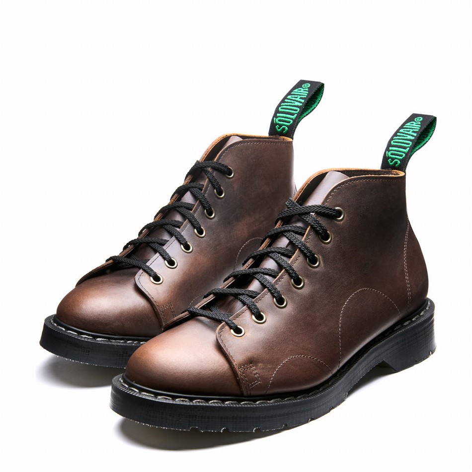 Solovair Gaucho Crazy Horse Abestøvler Dame Brune | S7-116-CH-G-030