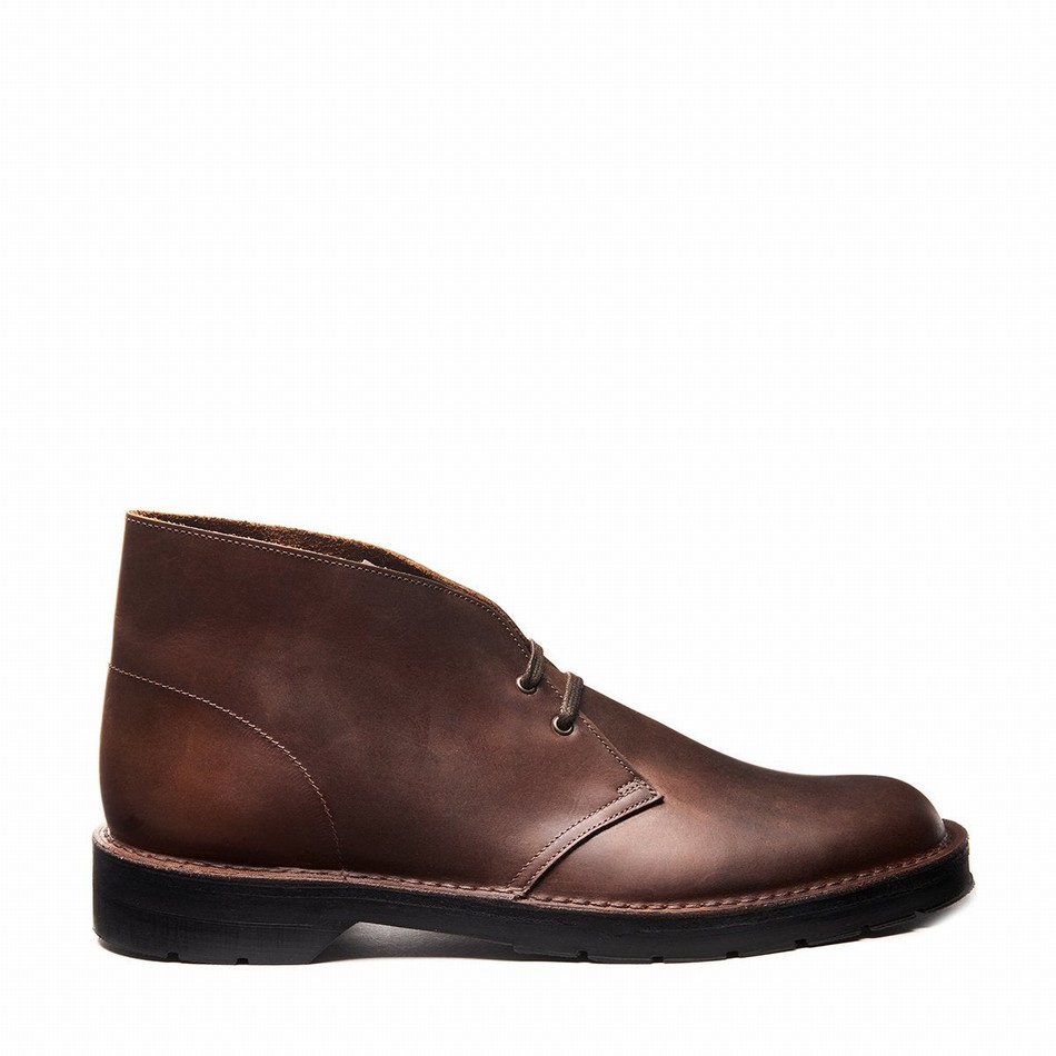 Solovair Gaucho Crazy Horse Chukka Støvler Herre Brune | 103-339-060