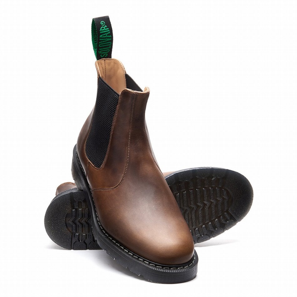 Solovair Gaucho Crazy Horse Dealer Støvler Herre Brune | S0-900-CH-G-030