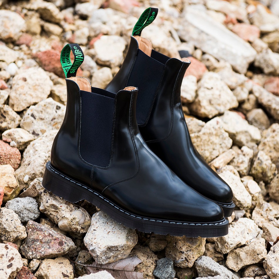 Solovair Gaucho Dealer Støvler Dame Mørkeblå | S0-900-BK-NV-G-055