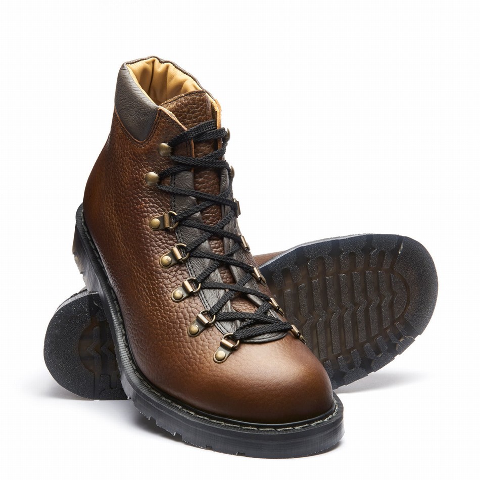 Solovair Grain Urban Vandrestøvler Herre Brune | 455-037-030