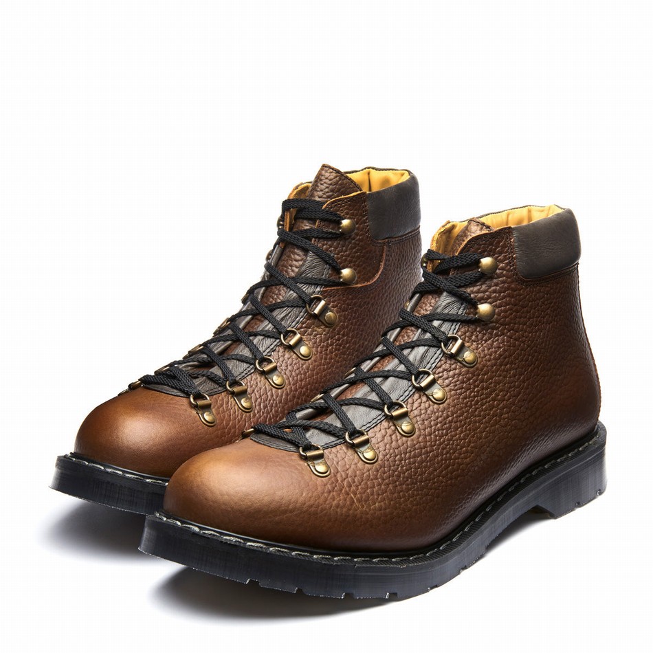 Solovair Grain Urban Vandrestøvler Herre Brune | 455-037-030