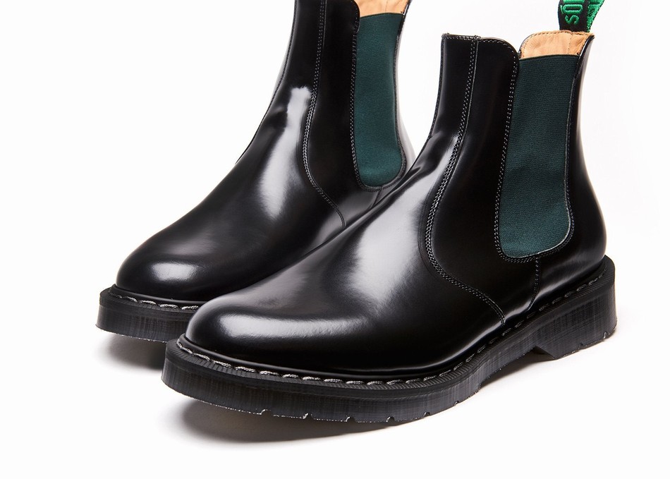 Solovair Greasy Dealer Støvler Dame Sort | S0-900-BK-GN-G-030