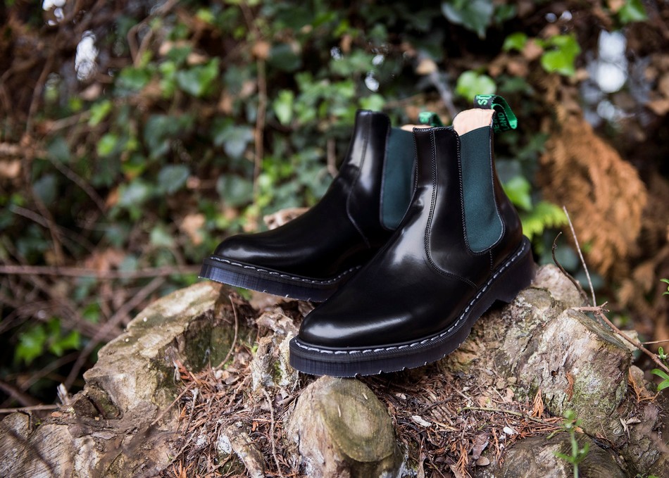 Solovair Greasy Dealer Støvler Dame Sort | S0-900-BK-GN-G-030
