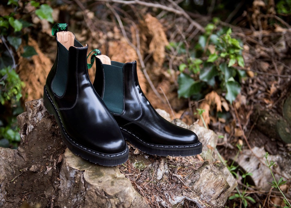 Solovair Greasy Dealer Støvler Dame Sort | S0-900-BK-GN-G-030