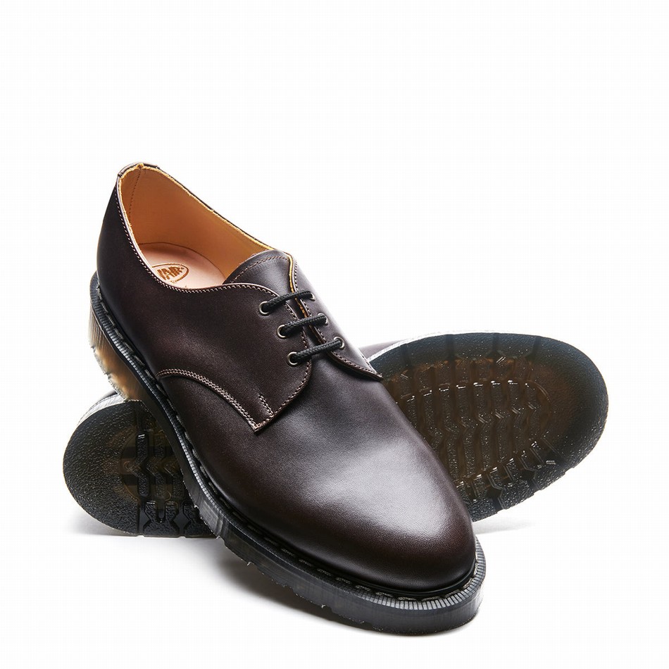 Solovair Greasy Gibson Sko Herre Brune | S3-995-BNG-G-035