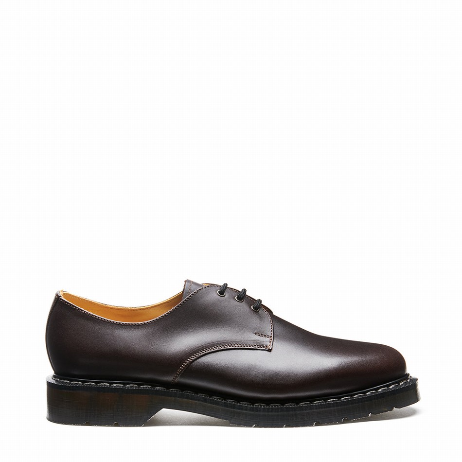 Solovair Greasy Gibson Sko Herre Brune | S3-995-BNG-G-035