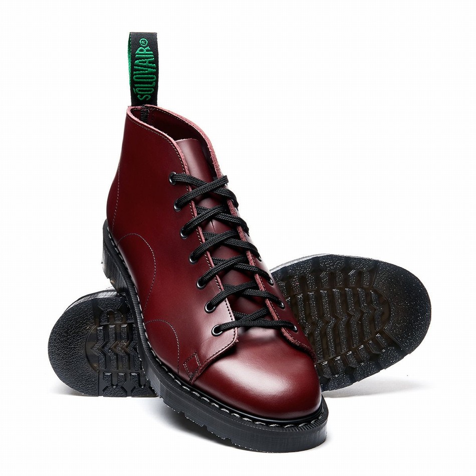 Solovair Hi-Shine Abestøvler Dame Rød | S7-116-OX-G-030