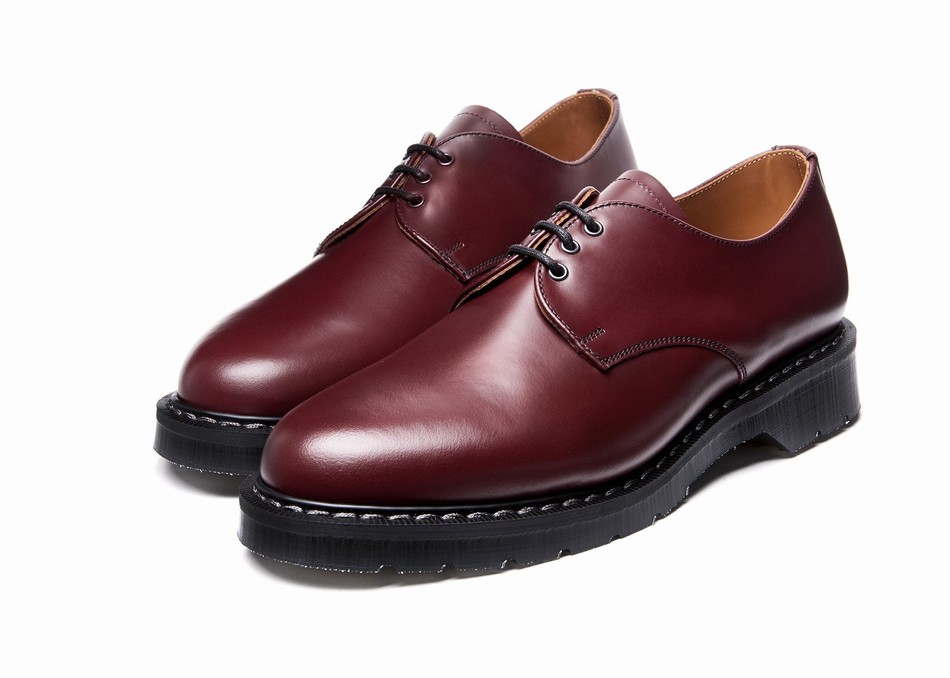 Solovair Hi-Shine Gibson Sko Dame Rød | S3-995-OX-G-030