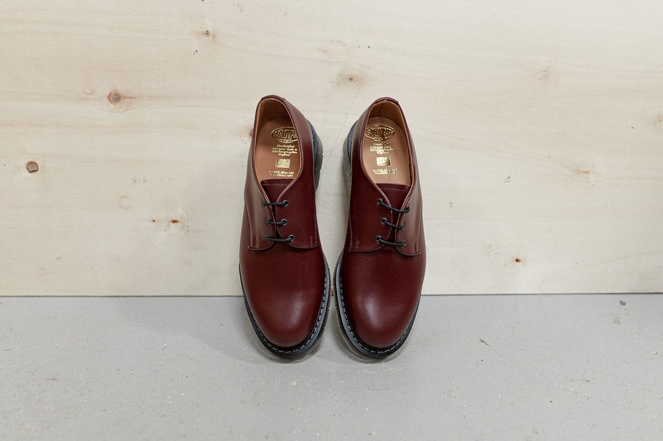 Solovair Hi-Shine Gibson Sko Dame Rød | S3-995-OX-G-030