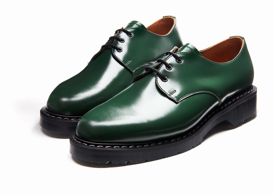 Solovair Hi-Shine Gibson Sko Herre Grøn | S3-995-GN-G-030