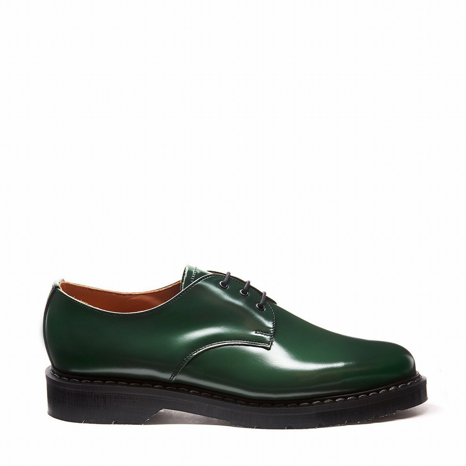 Solovair Hi-Shine Gibson Sko Herre Grøn | S3-995-GN-G-030