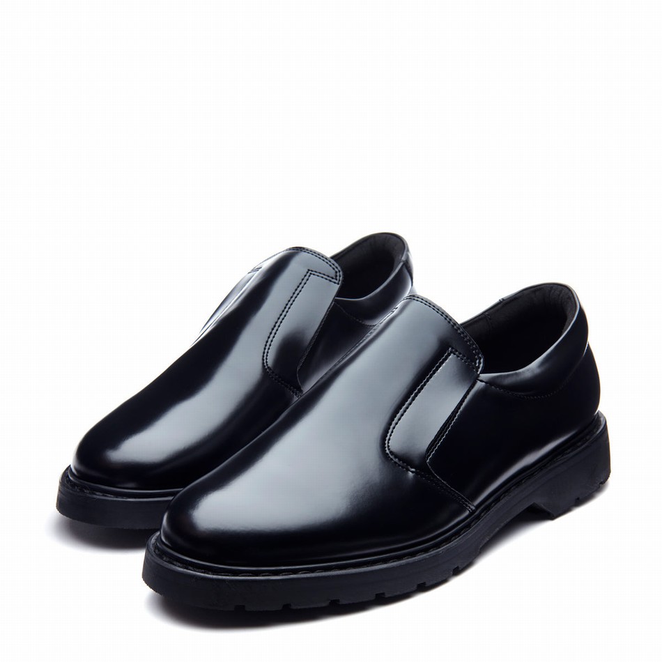 Solovair Hi-Shine Loafers Dame Sort | 763-030