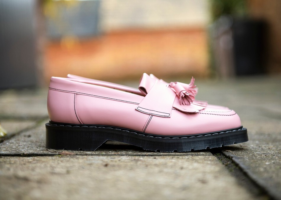 Solovair Hi-Shine Tassel Loafers Dame Lyserød | S0-1022-PK-BL-G-090