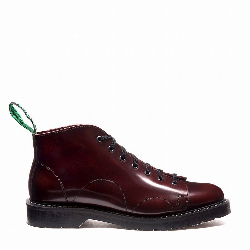 Solovair Rub-Off Abestøvler Herre Bordeaux | S7-116-BUR-G-030