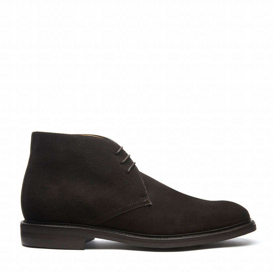 Solovair Suede 3 Eye Chukka Støvler Herre Brune | 103-BN-SUE-060