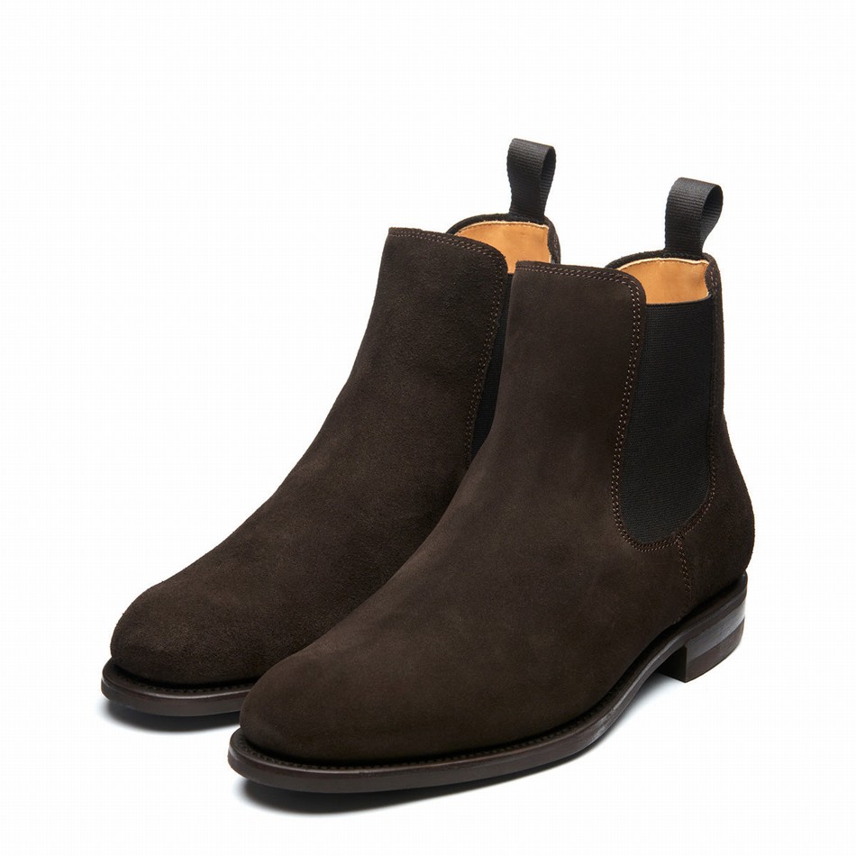 Solovair Suede Chelsea Støvler Herre Brune | 101-BN-SUE-060