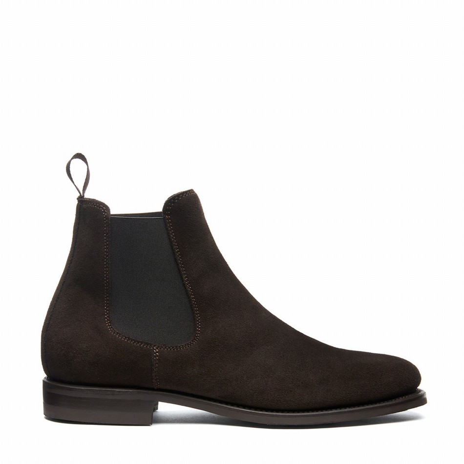 Solovair Suede Chelsea Støvler Herre Brune | 101-BN-SUE-060