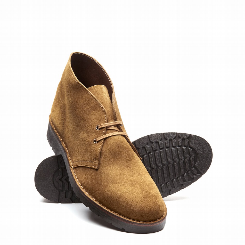 Solovair Suede Chukka Støvler Herre Brune | 103-374-060