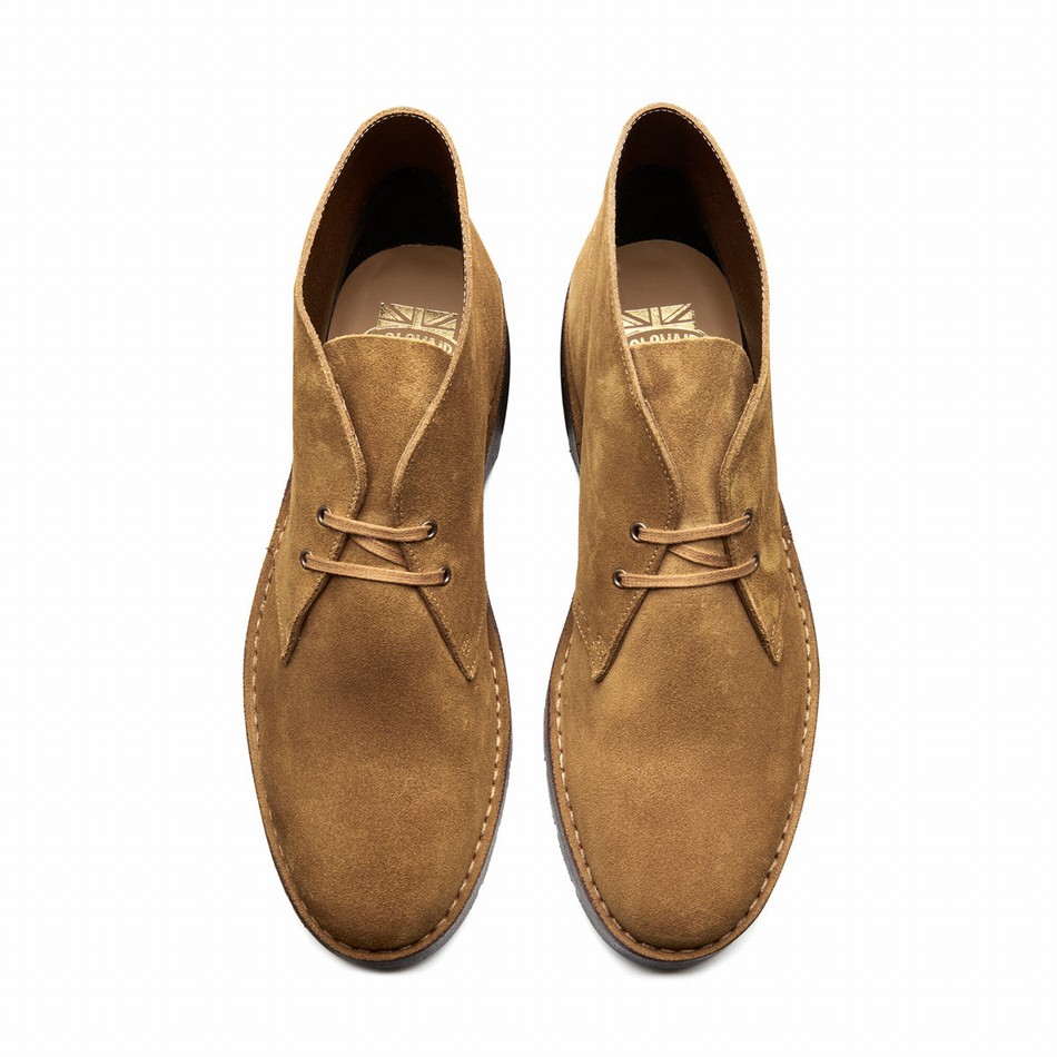 Solovair Suede Chukka Støvler Herre Brune | 103-374-060