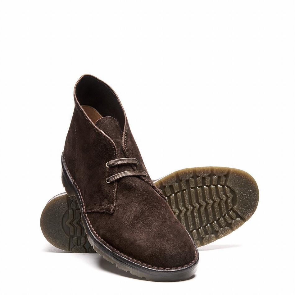 Solovair Suede Chukka Støvler Herre Brune | 103-369-060