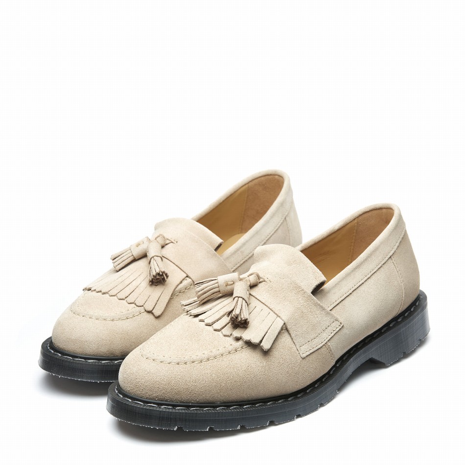 Solovair Suede Tassel Loafers Herre Beige | S0-1022-NU-SUE-G-040